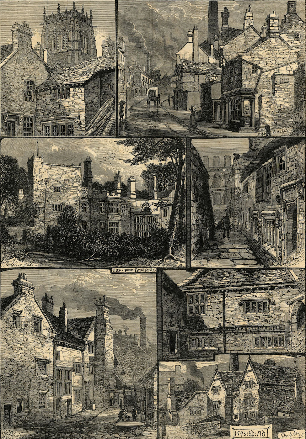 Views in Bradford. Yorkshire. Shipley. Upper Parkfall 1882 old antique print